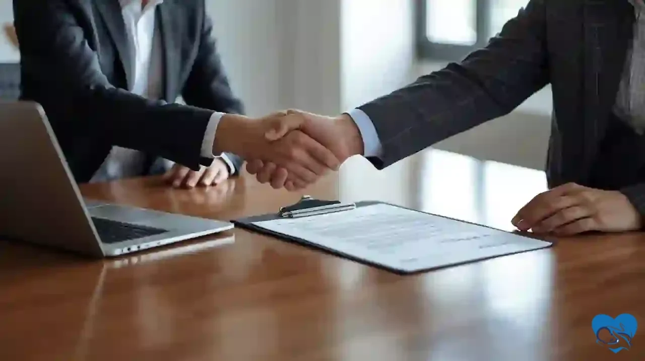 Freelance contract in Brazil: signing documents and a handshake