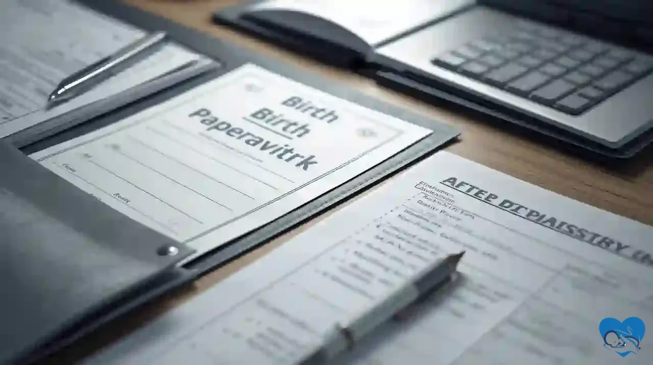 Birth certificate paperwork in Brazil with Declaração de Nascido Vivo, IDs, and civil registry planning